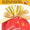HRX Package 50pcs Christmas Goodie Bags, 5.8x9x2.4 inch Drawstring Candy Treat Bags for Food Cookies Gift Giving view 2