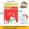 HRX Package 50pcs Christmas Goodie Bags, 5.8x9x2.4 inch Drawstring Candy Treat Bags for Food Cookies Gift Giving view 3