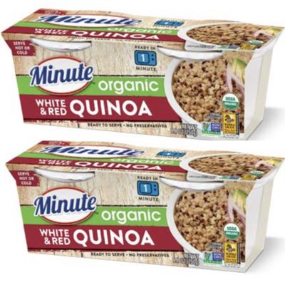 Minute Ready to Serve White & Red Quinoa Rice, 2-4.4 oz cups (Pack of 2)