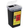 FOMIYES Blade Storage Box with Locking Snap-Top Lid Compact Razor Disposable Case for Safe Sharps Recycling in Barbershops and Salons 6.29X3.93X3.93 Inches view 2