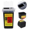 FOMIYES Blade Storage Box with Locking Snap-Top Lid Compact Razor Disposable Case for Safe Sharps Recycling in Barbershops and Salons 6.29X3.93X3.93 Inches view 4