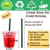 12 oz Clear Plastic Cups with Lids and Straws, Disposable Coffee Cups 25 Sets view 2