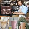 Cappatua [50 SETS] 32 oz Clear Plastic Cups with Lids and STRAWS, Disposable Drinking Cups for Cold Drinks, Iced Coffee, Milkshakes, Smoothies view 4