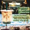 12 oz Clear Plastic Cups with Lids and STRAWS, Disposable Drinking Cups for Cold Drinks, Iced Coffee, Milkshakes, Smoothies, 25 Sets view 4