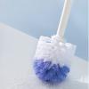 TOMYEUS Toilet Brush Household Toilet No Dead Angle Clean Wall-Mounted Squat Toilet Hanging Toilet Brush Long Handle Toilet Brush (Color : B, Size : 8x39CM) view 3