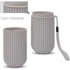 2PCS Travel Toothbrush Holder Portable Toothbrush Case, Business Trips Wash Cup Carrier view 3