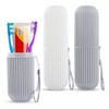 2PCS Travel Toothbrush Holder Portable Toothbrush Case, Business Trips Wash Cup Carrier view 4