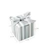 KUPOO 50PCS Favor Boxes,Candy Boxes 2.2x2.2x2.2 Inches Small Gift Boxes with Ribbons for Wedding Baby Shower Decorations Birthday Party (Silver) view 2