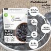 24 Karat Namo Organics - Afghani Black Raisins Seedless ( Kali Kishmish / kismis without seeds ) - 1 Kg Pouch - Black Resin grapes Dry Fruis view 2