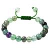 Amazing Gemstone Multi Fluorite Bracelet for Women Men's Gifts - Protection Healing Crystal Bracelet - 8mm Gemstones Beaded Adjustable Bracelet Pulseras Para Hombres Mujer Stocking Stuffers view 1
