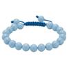 Amazing Gemstone Angelite Bracelet for Women Men's Gifts - Protection Healing Crystal Bracelet - 8mm Gemstone Beaded Adjustable Bracelet Pulseras para Hombres Mujer Stocking Stuffers view 1