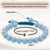 Amazing Gemstone Angelite Bracelet for Women Men's Gifts - Protection Healing Crystal Bracelet - 8mm Gemstone Beaded Adjustable Bracelet Pulseras para Hombres Mujer Stocking Stuffers view 3