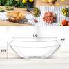 Posh Setting - Clear Plastic Serving Bowls (64oz - 4 Pack) Square, Disposable, Candy & Fruit Bowls for Party Table, Candy Containers view 4