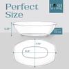 Posh Setting Plastic Party Bowls - Disposable Clip-on Bowls, Perfect for Chocolate, Candy, Apps; Set of 4 Clear Entrees view 4