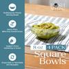 Posh Setting - Clear Plastic Serving Bowls for Party (8oz - 4 Pack) Square, Disposable, Salad & Fruit Bowls for Party Table, Candy Containers for Candy Buffet view 2