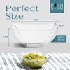 Posh Setting - Clear Plastic Serving Bowls for Party (8oz - 4 Pack) Square, Disposable, Salad & Fruit Bowls for Party Table, Candy Containers for Candy Buffet view 4