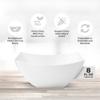 Posh Setting - White Plastic Serving Bowls for Party (8oz - 4 Pack) Square, Disposable, Salad & Fruit Bowls for Party Table, Candy Containers for Candy Buffet view 3