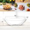 Posh Setting - Clear Plastic Serving Bowls for Party (32oz - 4 Pack) Square, Disposable, Salad & Fruit Bowls for Party Table, Candy Containers for Candy Buffet view 4