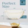 Posh Setting Gold Glitter Plastic Serving Bowls (8oz - 4 Pack) Square Disposable Containers for Party Table, Chips, Candy Buffet, and Salad view 4