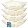 Posh Setting - Gold Glitter Plastic Serving Bowls for Party (32oz - 4 Pack) Square, Disposable, Candy Containers for Candy Buffet view 1