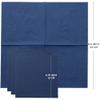 Dark Blue Beverage Napkins, 2-Ply Disposable Paper Napkins-Bar, Cocktail, Weddings, Birthday, EU Made, (300 Count) view 4
