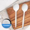 PAMI 400-Pack Medium-Weight Disposable Bulk Plastic Teaspoons for Parties, Weddings, Catering, Takeout & More (Soup Spoons White) view 3