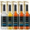 Caf Le Rou Coffee Syrup Sugar Free Variety 25.4oz Vanilla, French Vanilla, Caramel, Salted Caramel, Hazelnut - (Sugar Free Variety, 5-Pack) *Includes 5 Syrup Pumps* Flavoring Syrup for Coffee, Tea & Espresso Made in the USA