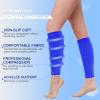 6 Pairs Calf Compression Sleeve for Men Footless Leg Support Sleeve Calf Support Socks 20-30mmhg for Leg Support Women Athletes Pain Relief Running Shin Splint Nursing Travel (X-Large) view 3