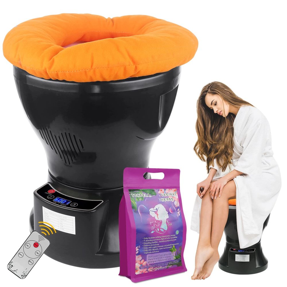 TOKPELA Yoni Steam Pot, Yoni Steam Kit, Yoni steamer with Seat Cushion and 20 Bags Yoni Herbs, For Women Cleaning, Ph Balance, Postpartum Care and more