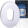 10 Pack Hypoallergenic 10+ Day No Fray : Adhesive Tapes for G6 Flexible Guards Transmitter Shields & Adhesive Overlay Cover Patches (White) view 1