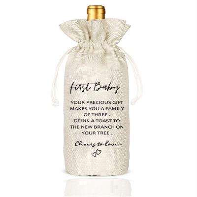 Socive Wine Bag Gifts for New Mom,Wine Bag Celebrating Marriage Milestones - FIRST BABY