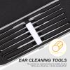Healifty 1set Stainless Steel Ear Cleaning Scoops Portable Spiral Picks for Ear Wax Removal Cleaning Tool Kit Storage Box for Easy Use view 2