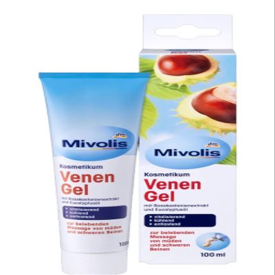 Mivolis dm Vein Gel with Horse Chestnut Extract and Eucalyptus Oil, 100 ml / 3,38 Oz