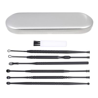 Healifty 1set Ear Wax Removal Tools Portable Cleaning Scoops for Safe and Ear Care Sturdy Stainless Steel Design Compact and Convenient for Daily Use