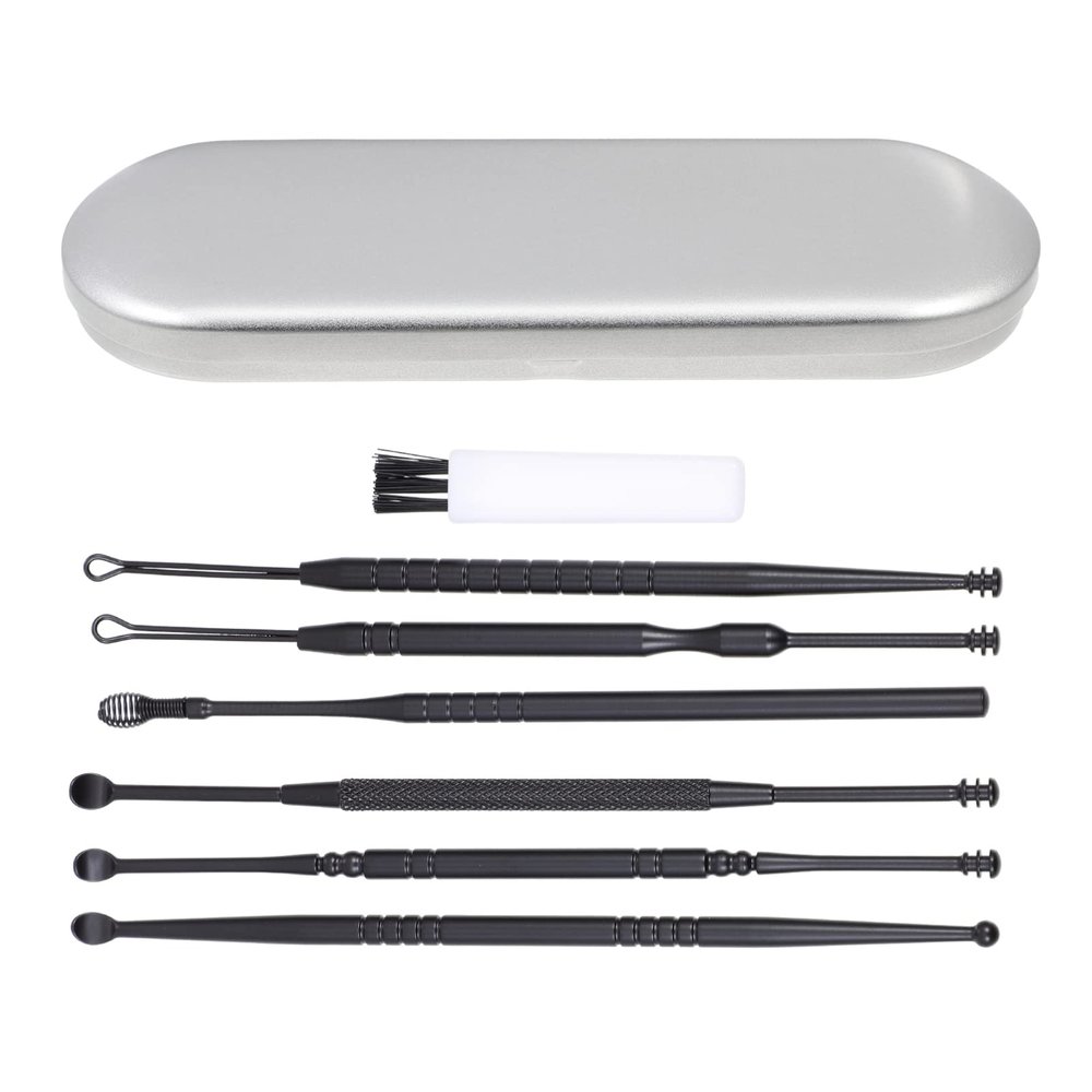 Healifty 1set Ear Wax Removal Tools Portable Cleaning Scoops for Safe and Ear Care Sturdy Stainless Steel Design Compact and Convenient for Daily Use