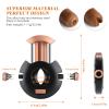 XIFEI Cigar Cutter V-Cut Guillotine Stainless Steel Cigars Clippers Sharp Blade Built-in Cigar Punch Ergonomic Design Perfect Cigar Accessory Tool with Gift Box (Black) view 2