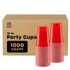 GUSTO [Case of 1,000] 18 oz. Disposable Plastic Red Cups, Party Drinking Cups for Events and Everyday Use view 1