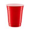 GUSTO [Case of 1,000] 18 oz. Disposable Plastic Red Cups, Party Drinking Cups for Events and Everyday Use view 2