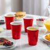 GUSTO [Case of 1,000] 18 oz. Disposable Plastic Red Cups, Party Drinking Cups for Events and Everyday Use view 3