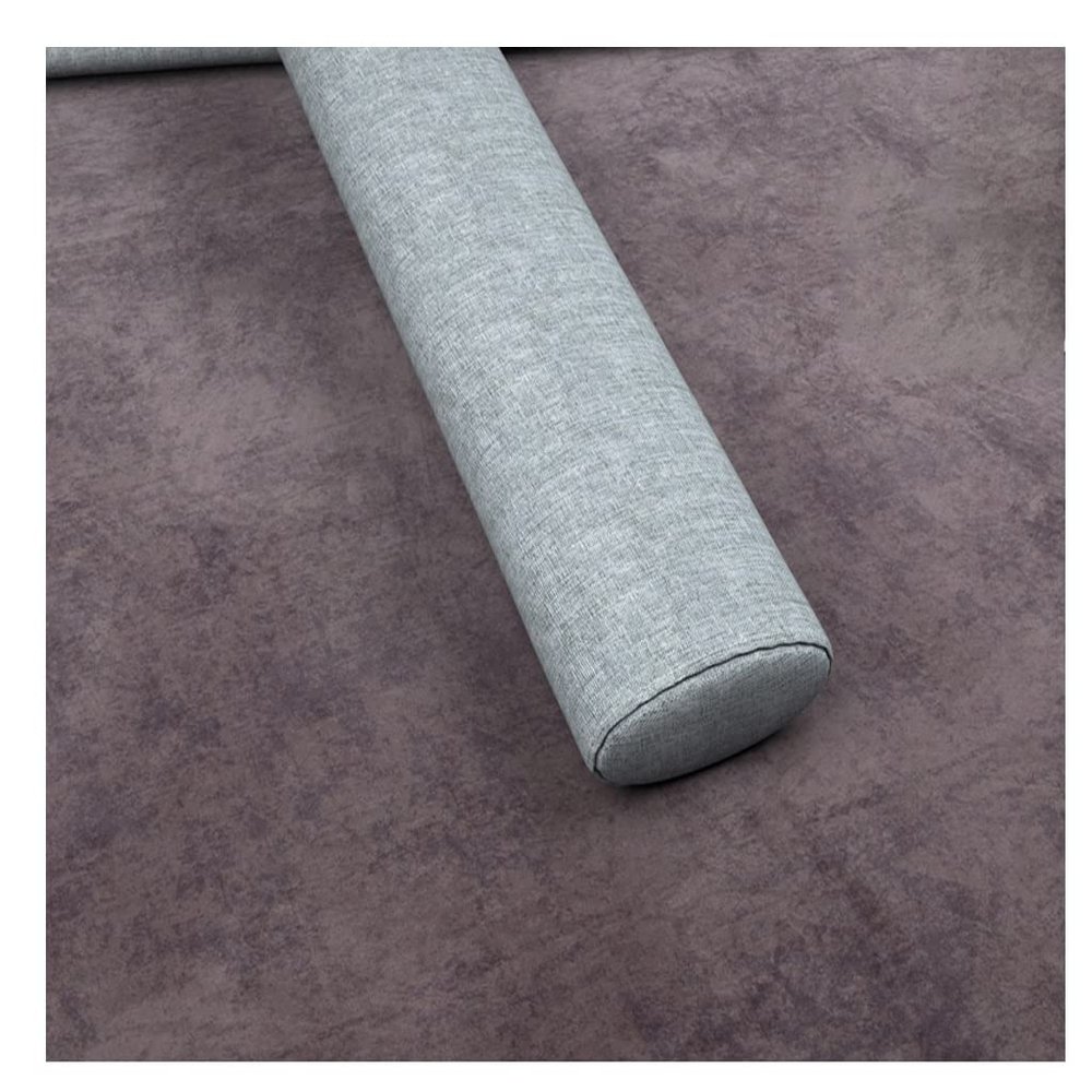 Bed Wedge Pillow Bed Gap Filler Headboard Pillow Fill The Gap Between Your Headboard and Mattress Bed Gap Filler Headboard Pillow Gap Soft Gap Headboard (Color : Gray, Size : 45X10X22cm)