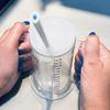 THERASTRAW COMPLETE CUP. 2-Handled Easy-to-Grasp Plastic MUG with TheraSTRAWS view 1