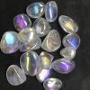 100g Natural Rainbow Angel Aura Quartz Crystals Tumbled Stones,White,20-30mm view 2