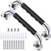 2 Packs Anti-Slip Shower Grab Bars, SUS304 Stainless Steel Bathroom Wall Mount Grab Bar Handle, Handicap Elderly Senior Assist Bath Handle (43 cm) view 1