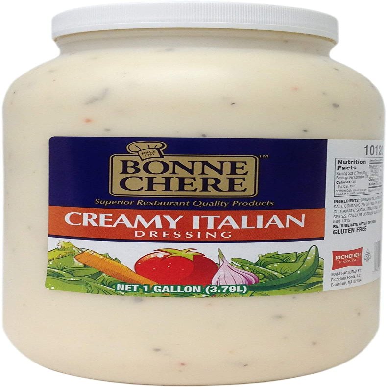 Creamy Italian Dressing - 1 Gallon - The Same Italian Dressing Pizza Hut Used to Have | Bulk Dressing | Taste Like the Classic Pizza Hut | Perfect for Salads, Dips