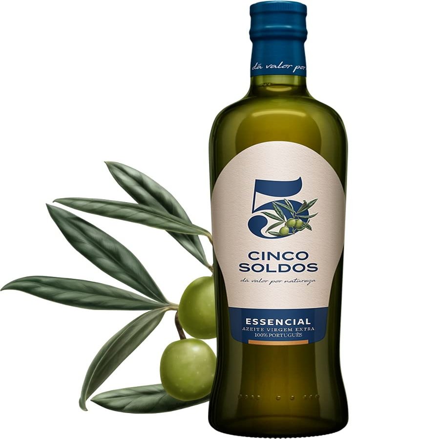 Cinco Soldos - ESSENCIAL - Extra Virgin Olive Oil 0.5% acidity - 750ml / 25.36oz Bottle