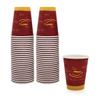 PAMI Disposable Coffee Cups, Single-Use Paper Cups, To-Go Hot Beverage Cups for Espresso Coffee Tea Hot Chocolate, Leak Resistant, Cafe & Home Use (50, 12oz) view 1