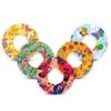 ExpressionMed - Adhesive Patch for Libre 2 and Lingo (5-Pack) - Made in The USA, Waterproof, Split Backing, CGM Tape (Rainbow Butterfly) view 1