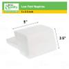 EcoQuality Low Fold Dispenser Napkins, 1-Ply, 3 1/2 x 5 in., White 1600/pk, Dispenser Napkin Refill, Everyday Napkins, Perfect for Restaurants, Diners, Bodegas & Home view 3