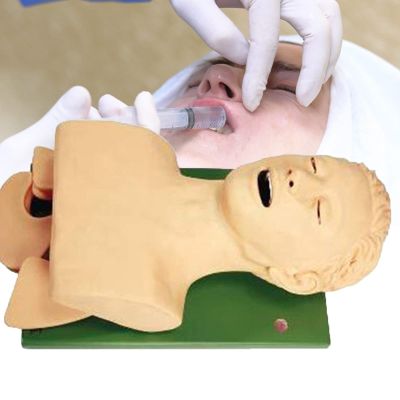 JINTAOMA Electronic Silicone Airway Management Trainer, Intubation Manikin Teaching Model for Professional Nurse Emergency Education Demonstration