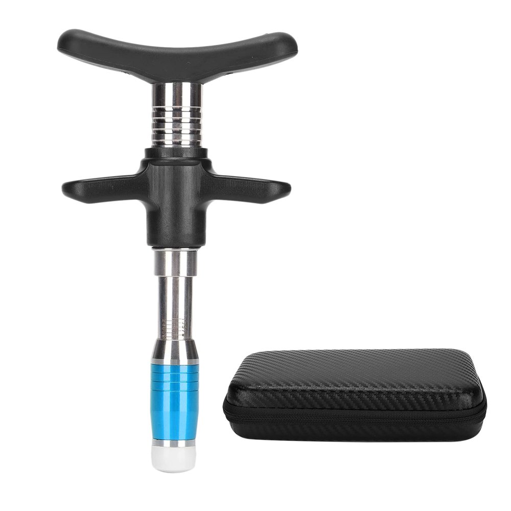 ANGGREK Chiropractic Tool,Manual One Head Spinal Massager 10 Levels Portable Chiropractic Adjusting Tool for Muscle Relaxation(Blue)